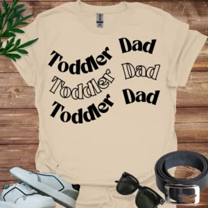 toddler dad shirt wavy design sand