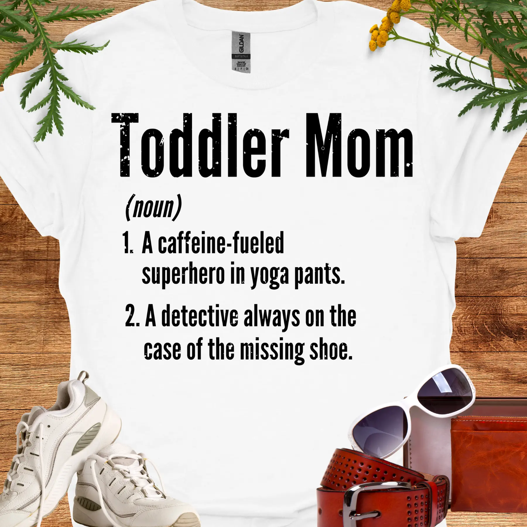 toddler mom noun shirt white