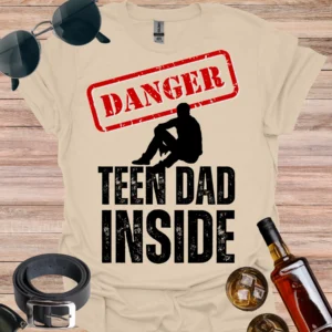 Danger, Teen Dad Inside Tee sand