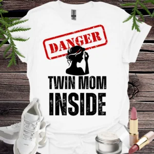danger twin mom inside tee white
