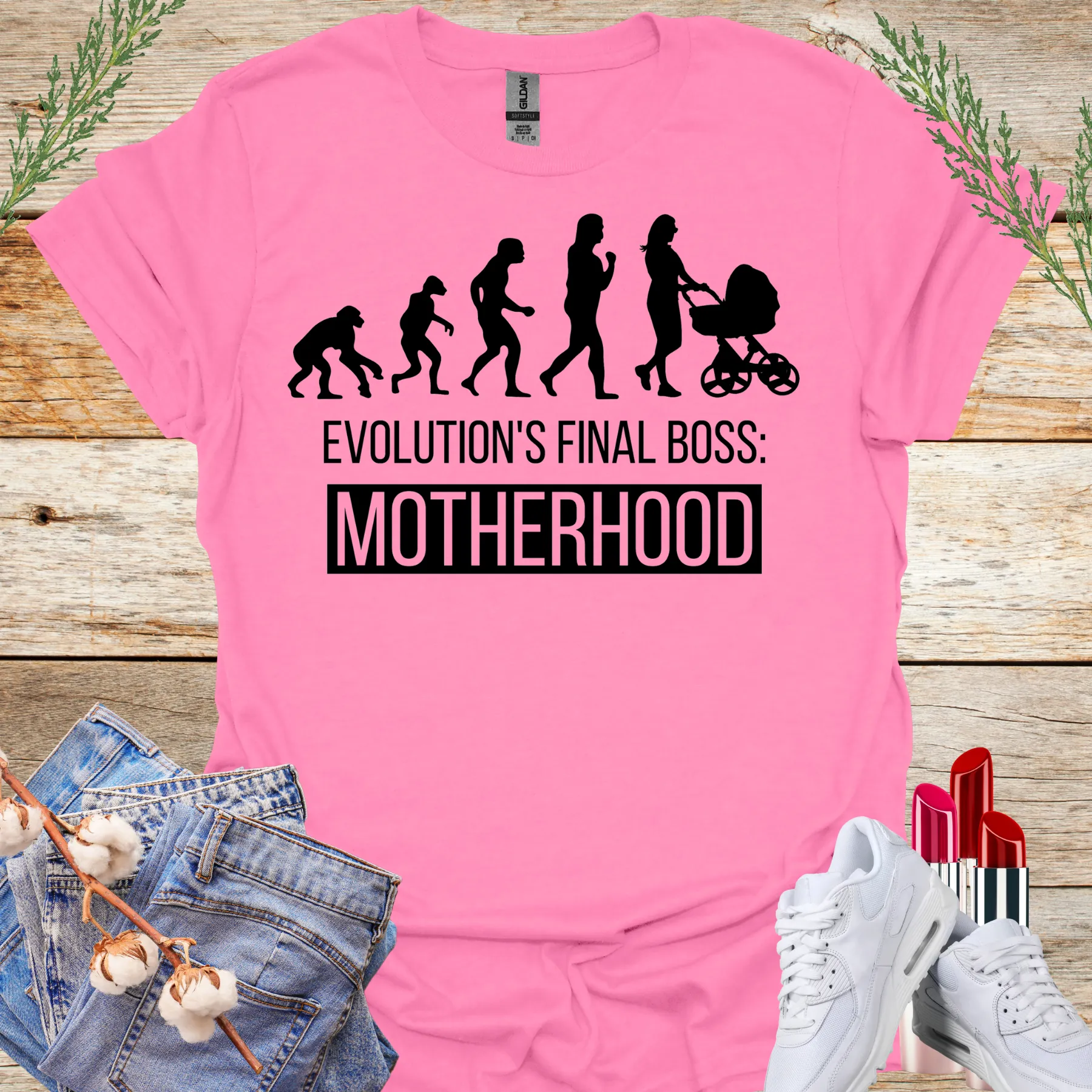 evolutions final boss motherhood tee azalea