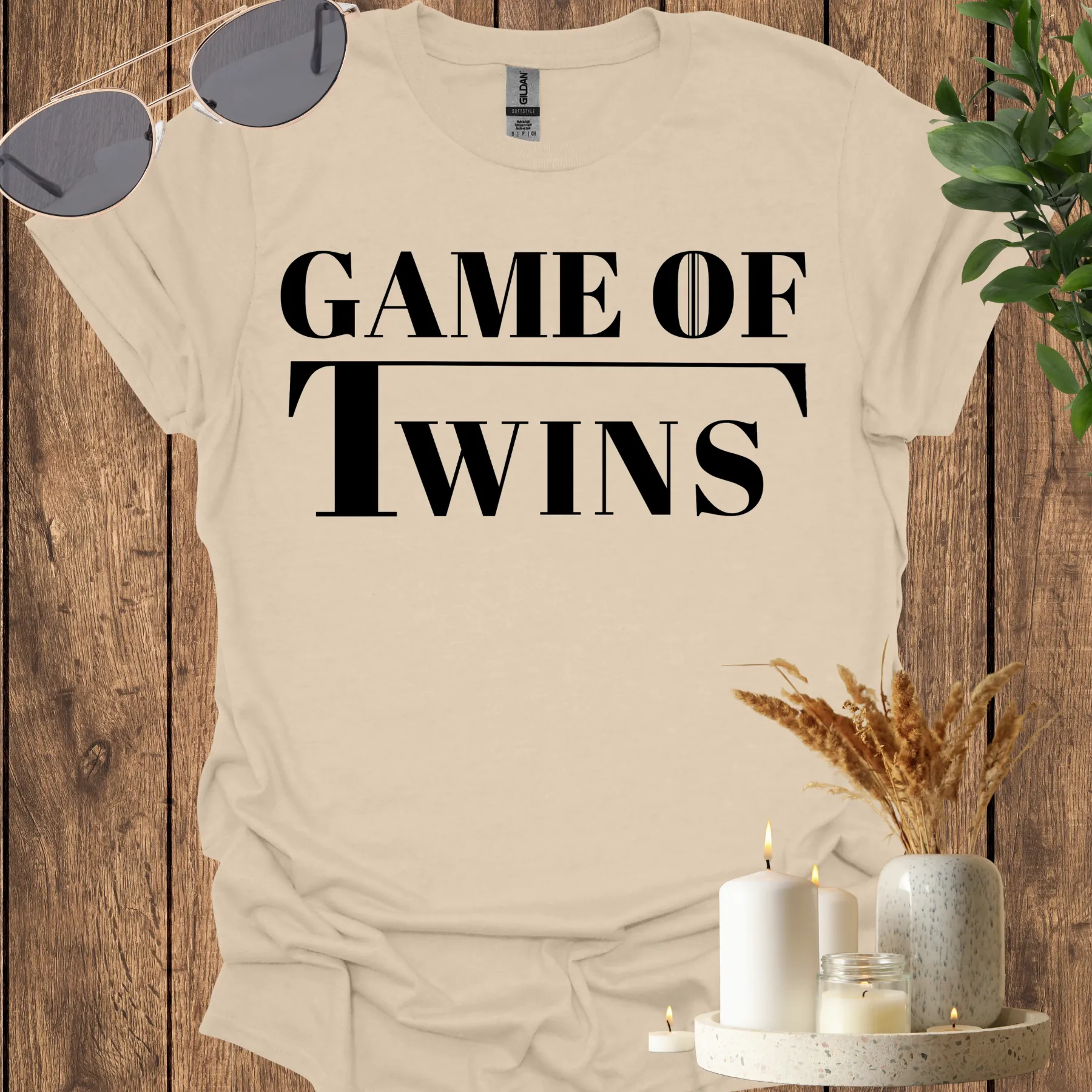 game of twins shirt sand
