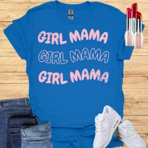 girl mama triple tee royal