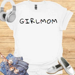 girl mom tee white