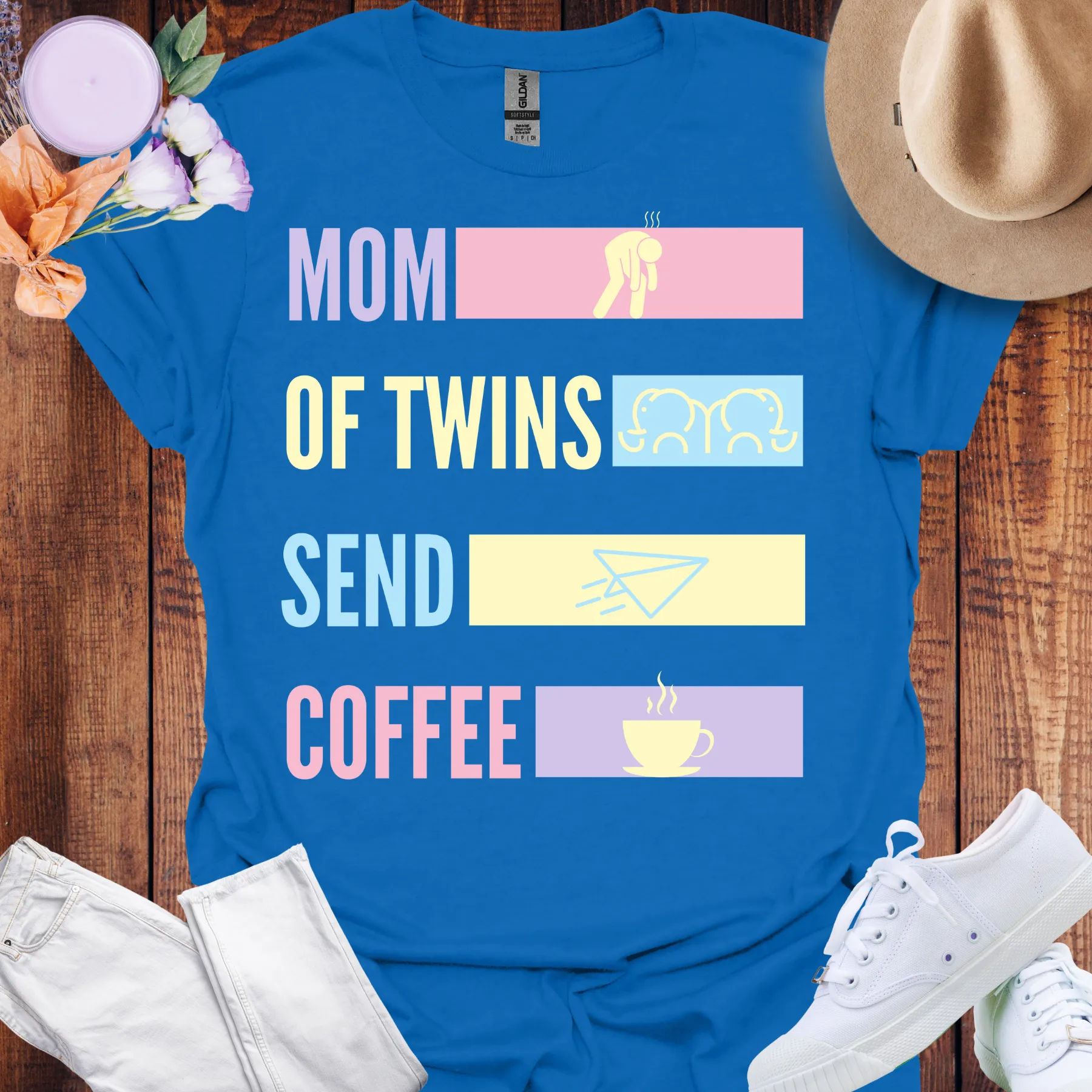 Mom of Twins, Send Coffee Shirt