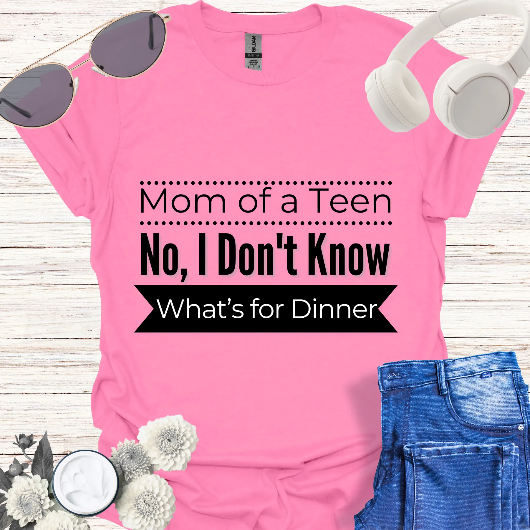mom of a teen, no, I don't know what's for dinner tee azalea