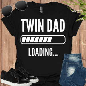 twin dad loading shirt black