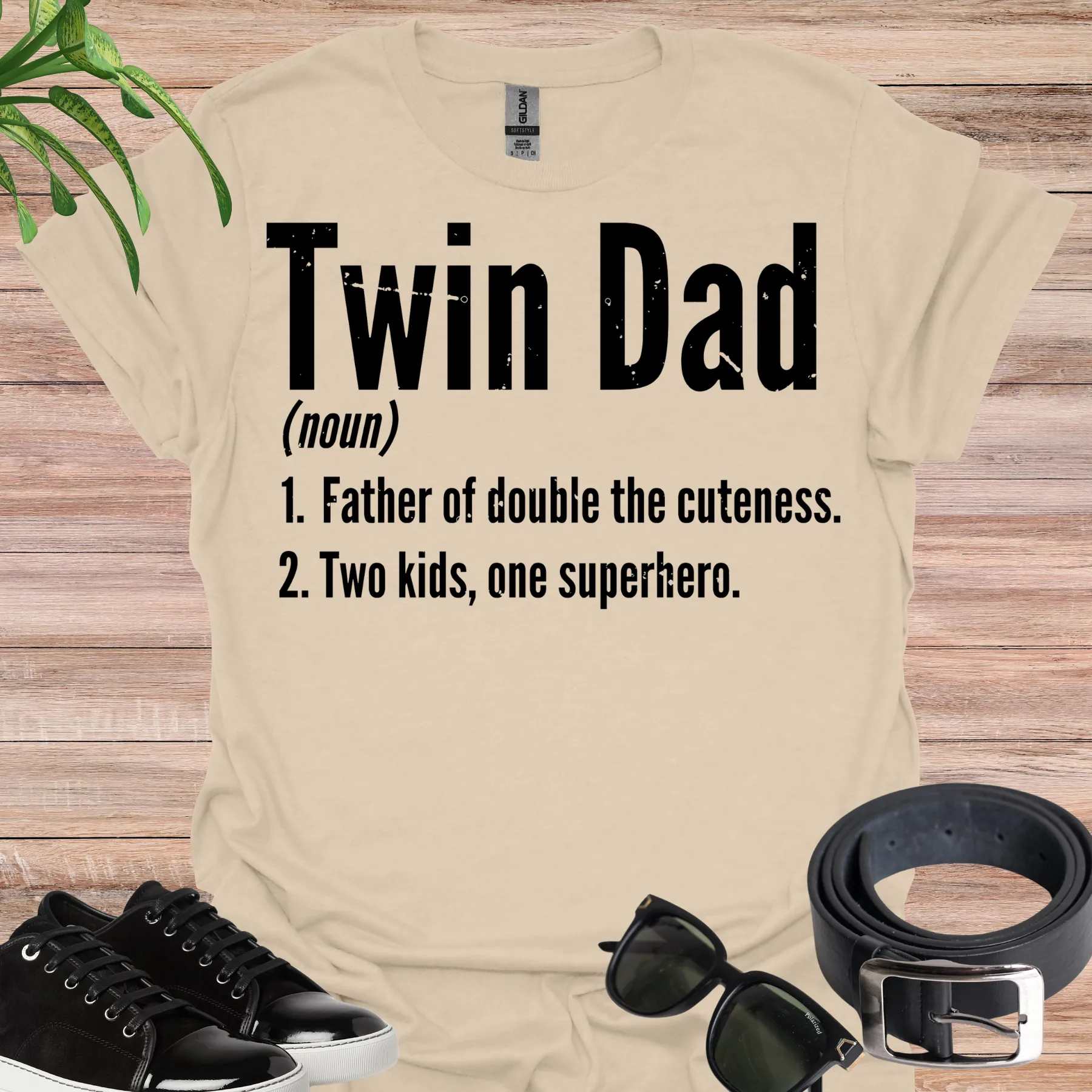twin dad noun tee sand