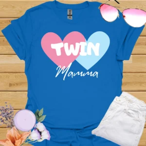 twin mamma hearts tee royal