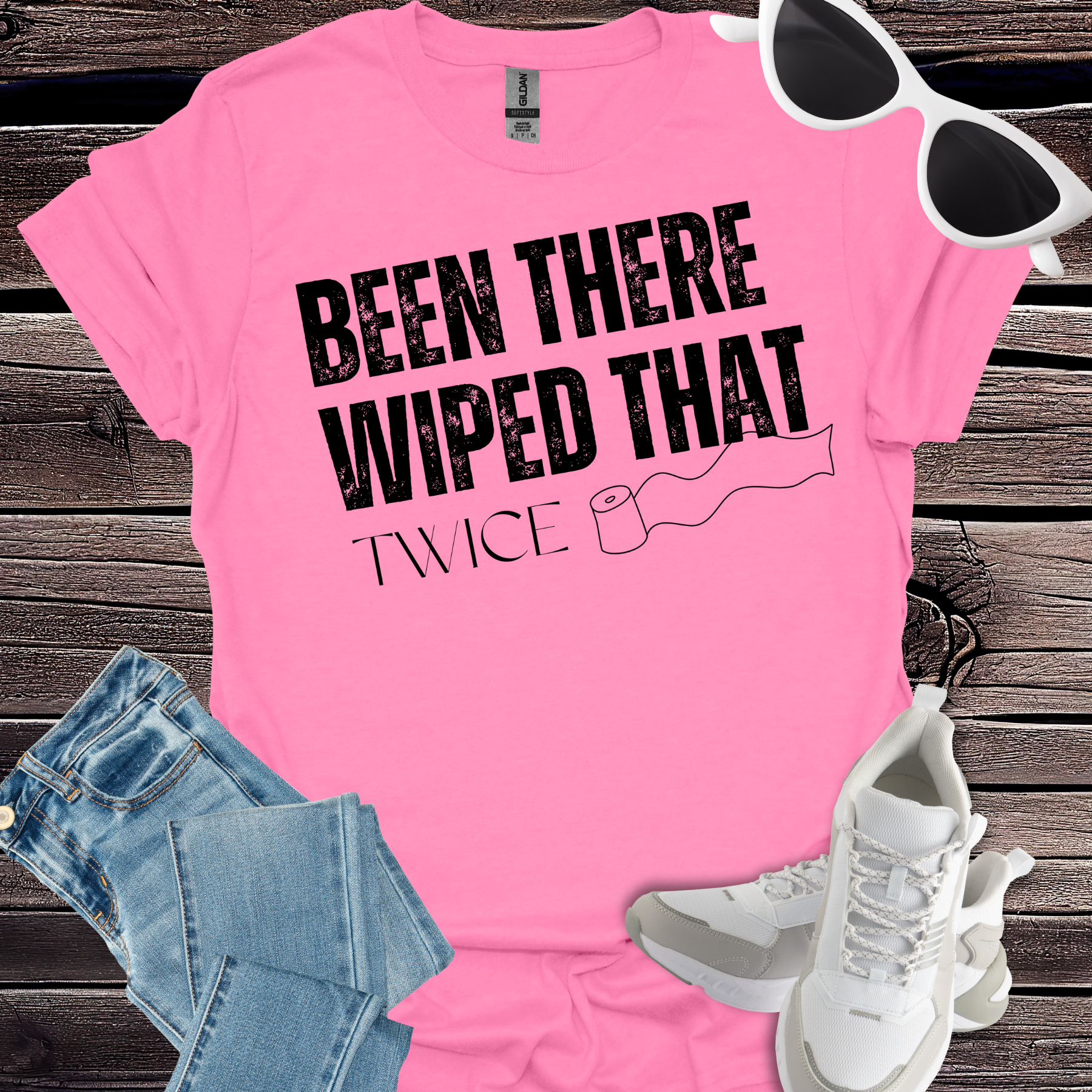been there, wiped that twice tee azalea